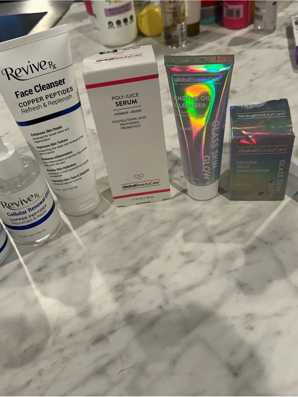 Bundle of face washes and moisturizers/toners